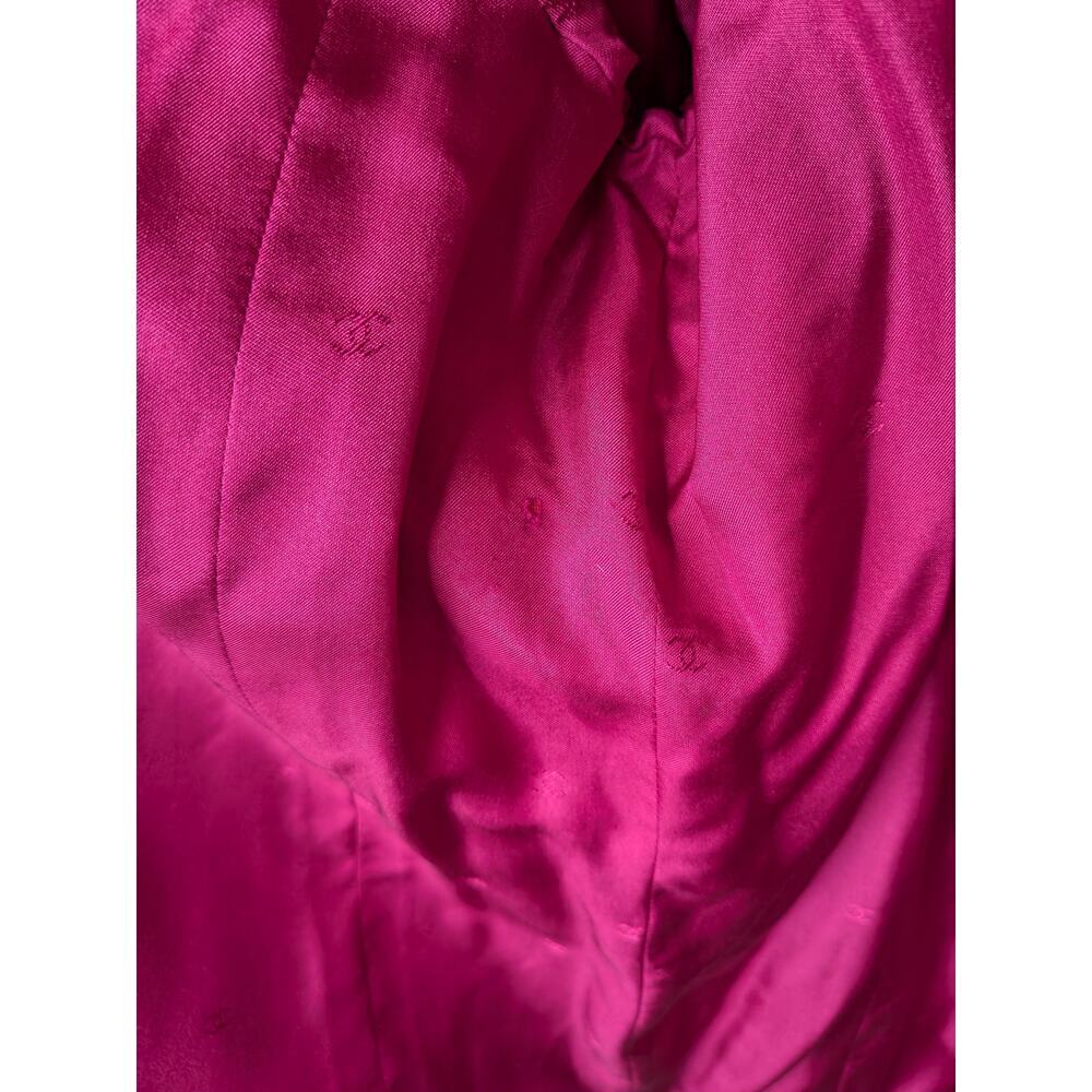 CHANEL Wool Jacket Blazer Hot Pink size 48 with 4 Front Pockets - Picture 5 of 15